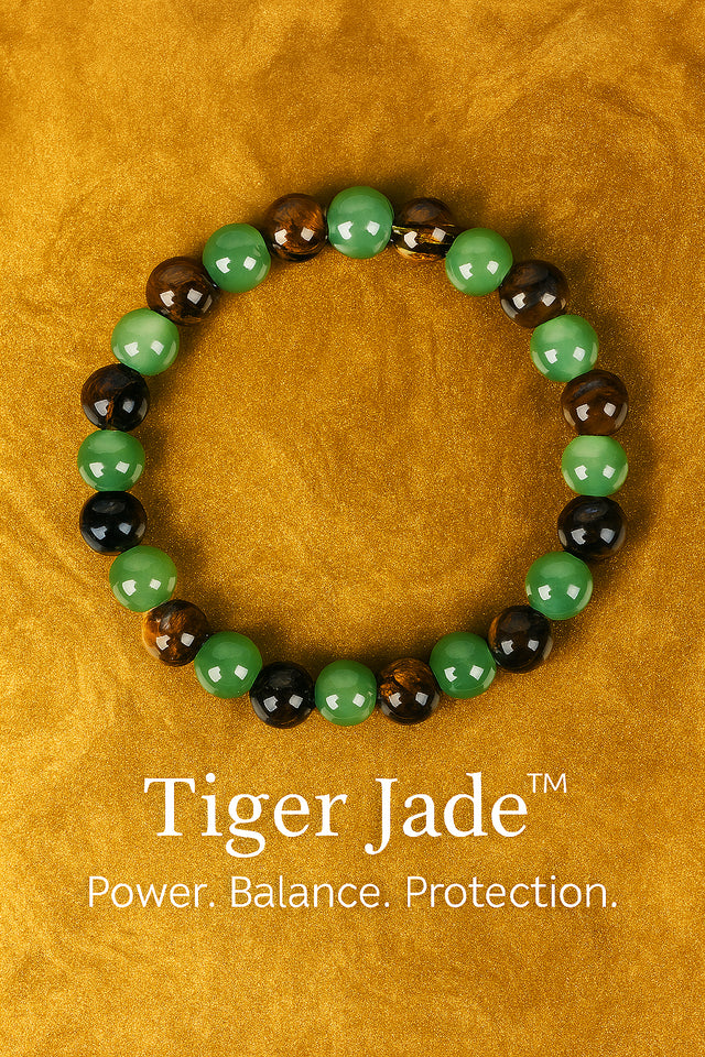 Lucky Obsidian Bracelet Tiger Jade