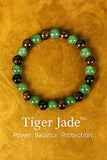 Lucky Obsidian Bracelet Tiger Jade
