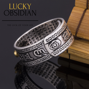 Limited Edition Adjustable Lucky Pi-Xiu Ring Unisex Lucky Obsidian Limited Edition Adjustable Lucky Pi-Xiu Ring Unisex.