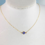 Golden Chain Evil Eye Necklace