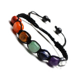 Natural Lava Stones Chakra Bracelet