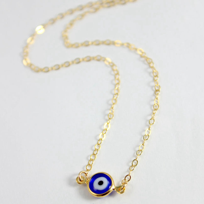 Golden Chain Evil Eye Necklace