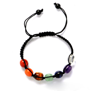 Natural Lava Stones Chakra Bracelet