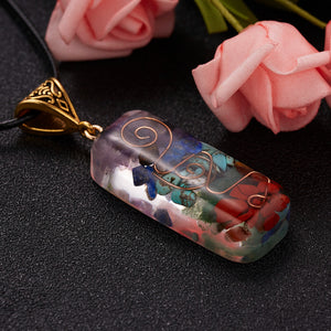 Geometric Healing Chakra Necklace