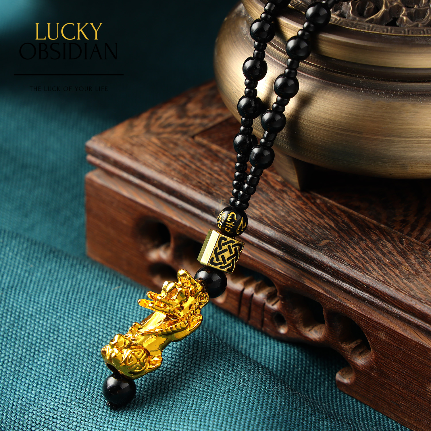 Cat Eye Gold Obsidian Necklace – Soma Gems