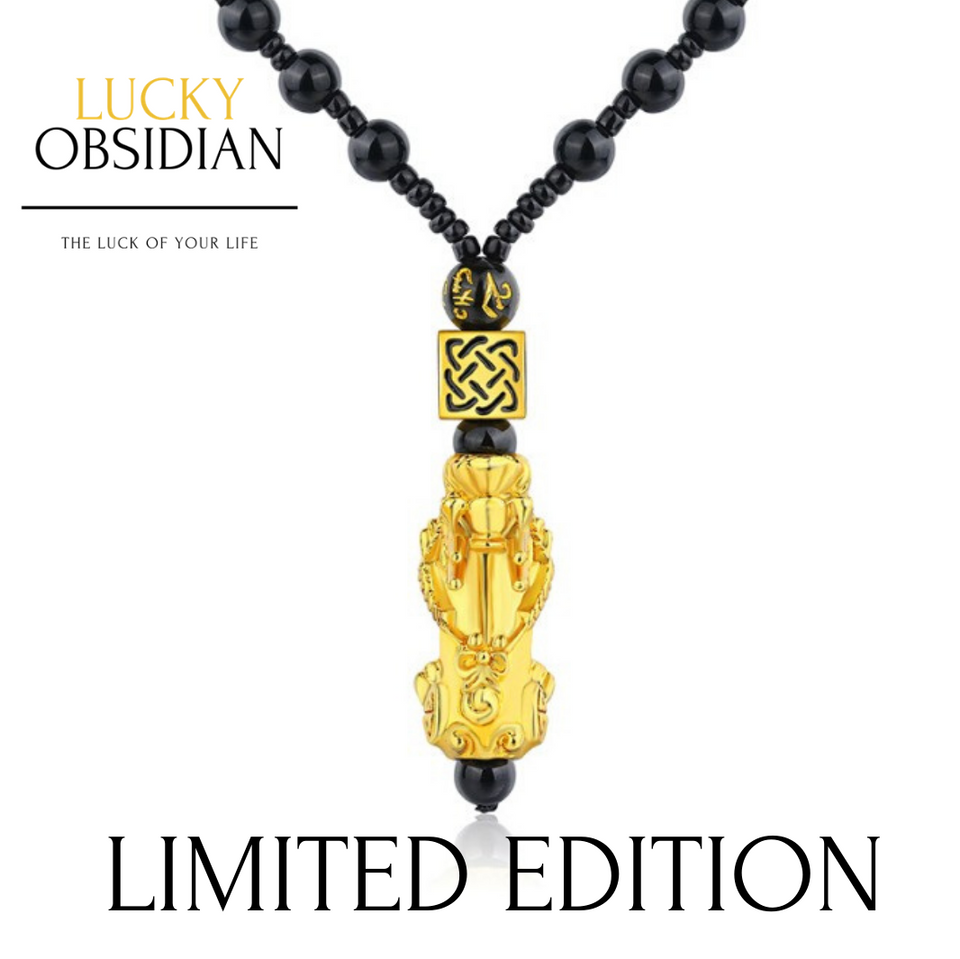 Limited Edition Lucky Pi-Xiu Necklace Lucky Obsidian Limited Edition Lucky Pi-Xiu Necklace.